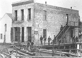 Photo of Two Story Brick Store and Banking House